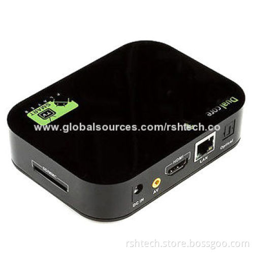 Smart TV Box, Supports Bluetooth Downloads, Wi-Fi and Samba with Quad-core, 2GB DDR3 8GB NAND Flash